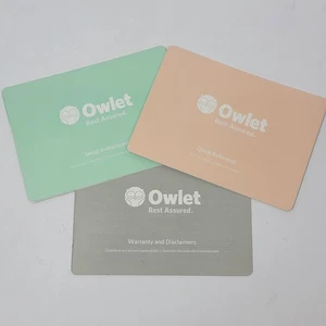 Owlet Smart Sock 2 Monitor Repuesto Papeleo Instrucciones Referencia Garantía - Imagen 1 de 5