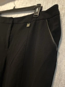 Anne Klein Damen Hose schwarz Größe 18 W gerades Bein Viskosemischung Taschenakzent - Bild 1 von 21
