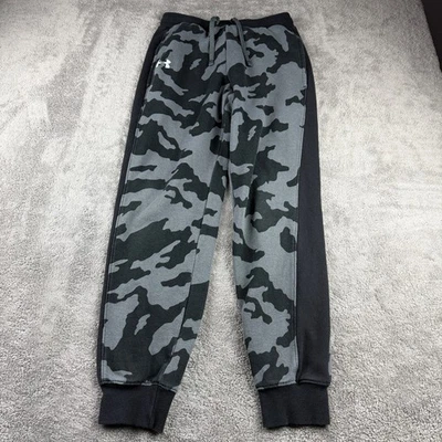 Pantalones de chándal Under Armour para niños jóvenes XL negros grises rivales camuflaje polar Foto 1 de 4