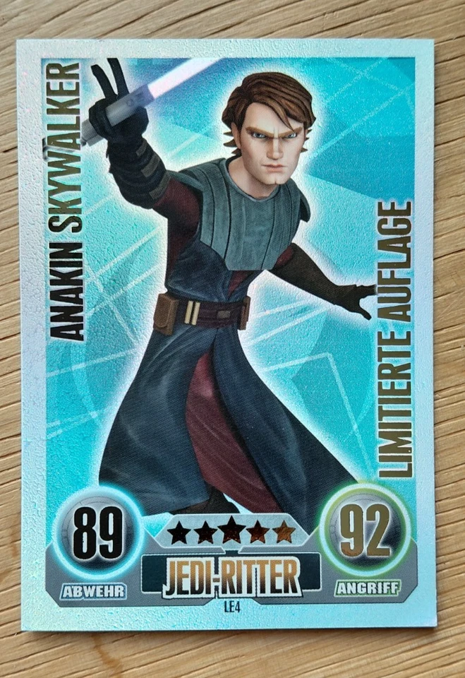 LE4 Anakin Skywalker Force Attax Serie 1 (deutsch) - Limited Edition aus 2010 - Bild 1 von 4