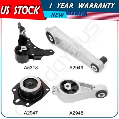 Engine Motor Mount Kit Set 4Pcs For 2003-2005 Dodge Neon 2.0L For Auto Trans - Image 1 of 4