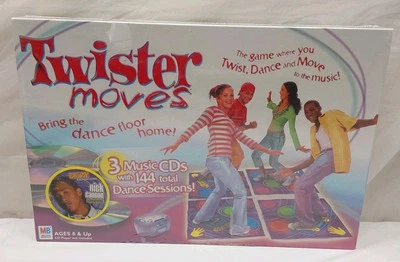 Milton Bradley 2004 Twister Moves 144 Music Dance Sessions W/3 CDs. New. - Image 1 of 4