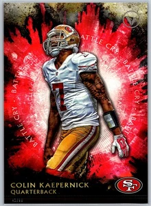 2015 Topps Fire Colin Kaepernick 5x7 Jumbo #'d /99 Insert SP Battle Cry 49'ers - Picture 1 of 2