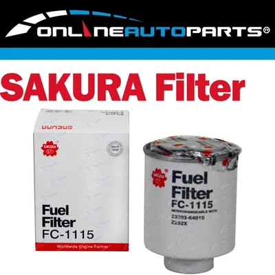 Sakura Fuel Filter for Toyota Coaster BB50R 4.1L Diesel 4cyl 15B-FTE 2003~2006 - image 1 of 3