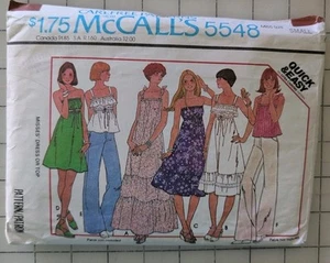 Vintage McCall's Pattern 5548 - 1977 Misses' Dress or Top Size Small - Picture 1 of 3