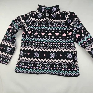 The Childrens Place Little Girls Size 7/8 Poly Fleece 1/4 Zip Front Jacket - Picture 1 of 5