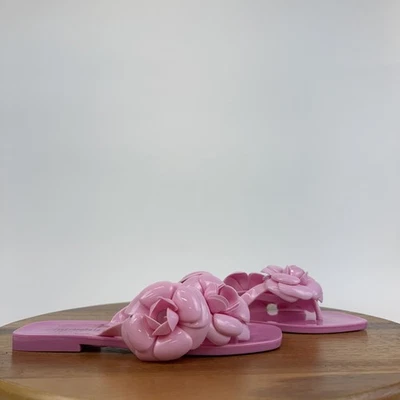 Sandalias Chanclas Mujer Jeffrey Campbell Floralee Rosa Jalea Tanga Talla 7 M Foto 1 de 4