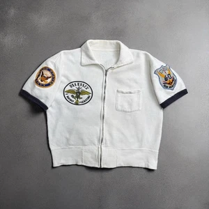 1960s Us Navy Zip Sweatshirt USS Essex Cvsg-60 Sub East Cruise Souvenir Vietnam - Picture 1 of 24