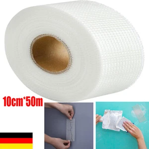 50M Fugenband für Trockenbau & Rigips Selbstklebend Gewebeband 100mm Gitterband - Bild 1 von 10