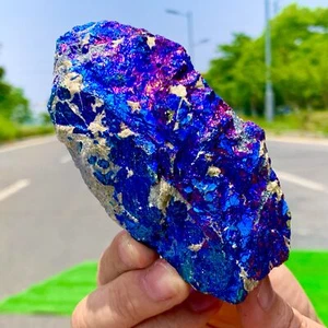 332G Rare Natural Beautiful Colorful Bornite Raw Mineral Specimen Healing - Picture 1 of 23