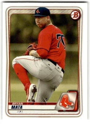 2020 Bowman Prospects Bryan Mata #BP-128 Boston Red Sox - Image 1 of 2