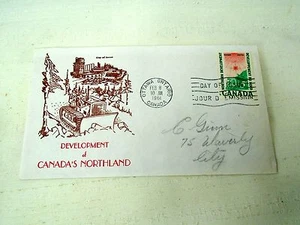 FDC Ottawa First Day Cover 1961 Development of Canada's Northland Northern Stamp - Picture 1 of 5