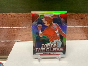 BRYSON STOTT insert 2020 Panini Prizm TOP OF THE CLASS SILVER PRIZM Phillies - Picture 1 of 2