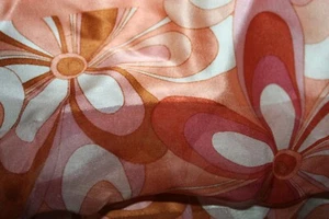 Accessory Street Silk Scarf Floral Print 21' x 21" - Picture 1 of 4