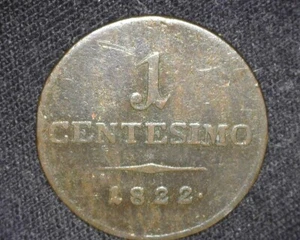 ITALY LOMBARDY VENETIA 1822-M CENTESIMO C1.2 VERY FINE ~X90 - Picture 1 of 2