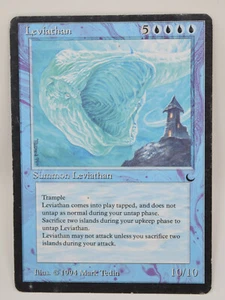 Magic The Gathering MTG Leviathan Blue Card Dark MP - Picture 1 of 2