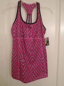 Mountain Hardwear Mighty Tank Top Sz S multicolor Shelf Bra Workout Running NWT - Picture 1 of 6