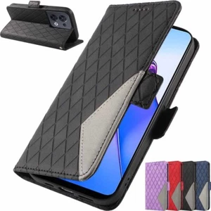 Funda protectora de cuero con soporte para tarjetas OPPO Reno 8 Pro Realme 10 Find X5 Lite - Imagen 1 de 28