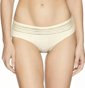 Robin Piccone Perla Banded Bikini Bottom Crochet Inset Women's Size Medium*…. - Picture 1 of 2