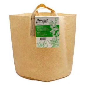 Geotextil Blumentopf / Pflanzsack mit Henkeln Flexapot Beige 15 GAL (56,8L) - Bild 1 von 1