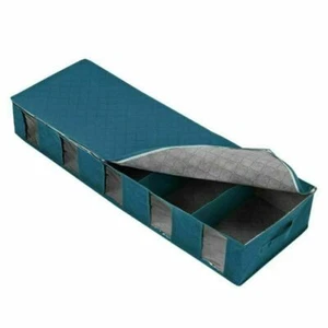 Under-Bed Foldable Organizer Under the Bed Storage Bag Box for Clothes Blankets - Picture 1 of 14