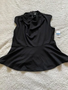 Spense Women Sleeveless Zip Mini Dress Black Size XL - Picture 1 of 7