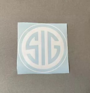 Sig Sauer Gun Logo Decal 5.5 Inches For Cars,Windows, ETC Customize Color - Picture 1 of 7