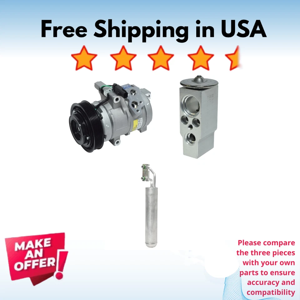 Kit Compresor A/C Fit Chrysler 300 2006-2010, Dodge Magnum 2006-2007 Foto 1 de 4