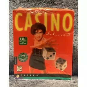 Casino Deluxe 2 PC Computer CD Spiel Sierra Big Box Internet Version NEU versiegelt - Bild 1 von 3