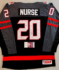 CAMISETA NIKE HOCKEY EQUIPO CANADÁ MUJER SARAH ENFERMERA AUTÓGRAFO JSA AX31526 - Imagen 1 de 6