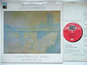 BOULT CONDUCTS VAUGHAN WILLIAMS LONDON SYMPHONY LPO EMI ASD 2740 - Picture 1 of 3