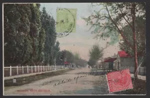 1913 South Australia WOODSIDE POSTCARD with State Stamps - Foto 1 di 2
