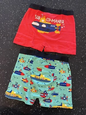 New Hatley Classic Boy's Boxers Hatley Boys Stripes 2 Pack size 6 - Image 1 of 4