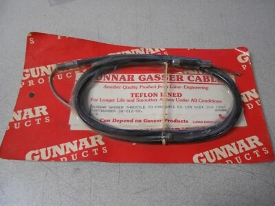Cable de acelerador Gunnar Gasser NOS compatible con: Kawasaki 1987 KX125 y KDX200 38-212-02 Foto 1 de 4