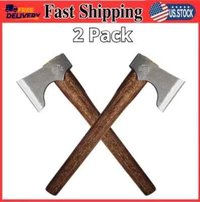 Paquete de 2 hachas de lanzamiento de competición de 16,5 ejes de lanzamiento con acero al carbono 1065 Foto 1 de 4