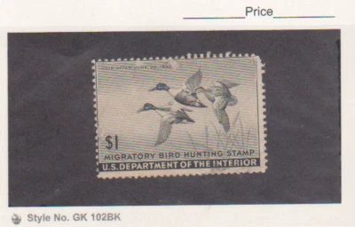 US Scott #RW12 -Federal Duck Stamp. MH Disturbed Gum CV $40.00 - Image 1 of 2