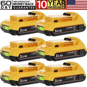 PACK For Dewalt DCB201 20V Max Lithium-Ion 3.0Ah Battery /Charger DCB203 DCB206 - Picture 1 of 18