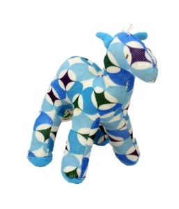 Under The Nile Plush Organic Cotton Blue Pattern Camel Baby Toy Teether - Picture 1 of 2
