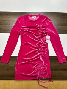 NEW Juicy Couture Dress Womens L Velvet Long Sleeve NWT $69 Retail - Picture 1 of 9