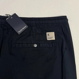 Pantaloncini uomo Psycho Bunny 3XL Isles blu navy chino ricamati 7,5” nuovi con etichette - Foto 1 di 8