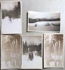 1936 Vermont paysage & ski de fond - 5 photos d'origine - superbes scènes