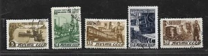 Russia USSR 1946 Mi 1066-1070 Sc 1075-1079 CTO OG - Picture 1 of 2