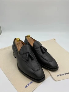 Men Suitsupply Shoes Brown Loafers In Calf Leather Made In Italy EU44 UK10 US11 - Picture 1 of 11