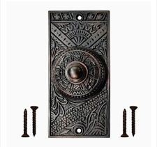 Akatva Door Bell Doorbell Push Button Plate - Antique Art Deco/Nouveau Look