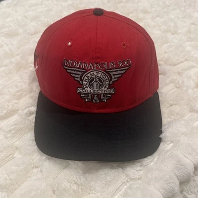 VTG DeLong USA Indianapolis 500 Champions Collection Red/Black Snapback Hat Indy - Image 1 of 4