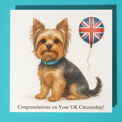Congratulations on Your UK Citizenship Card Personalised Dog Card & Envelope - Image 1 of 4