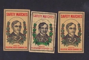 3 Ancienne étiquette Allumettes Philippine BN184131 Homme Rizal 6 - Picture 1 of 1