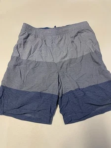 Kirkland Signature Herren Badeshorts Blau Color Block Gr. M Stretchstoff - Bild 1 von 3