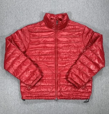 Polo Ralph Lauren Ultra Lightweight Down Red Puffer Jacket Water Repel Men's XL - Image 1 of 4