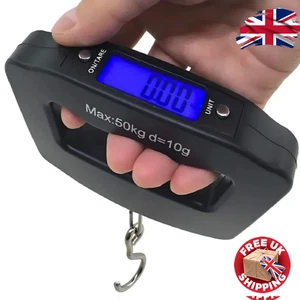 Digitale Gepäckwaage 50 kg/10 g tragbare Reisekofferwaage UK - Bild 1 von 9